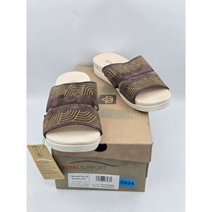 Spenco Women's Twilight Ellie Slide Sandal F.Roast Gold - Sz 8.5 D - NIB‎